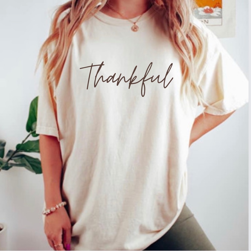 NEW Thankful graphic Sweatshirt S-5X - Picture 3 of 5